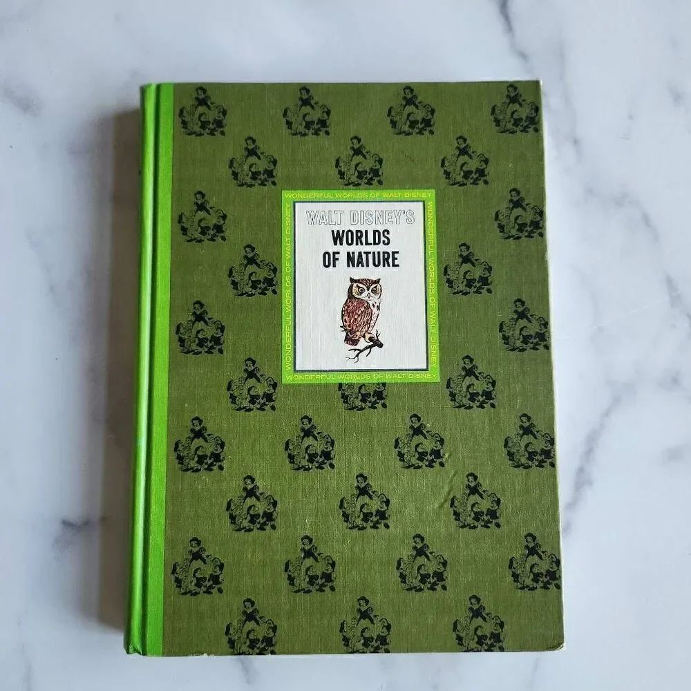 Walt Disney the wonderful worlds of nature pine Green Snow White hardback vintag